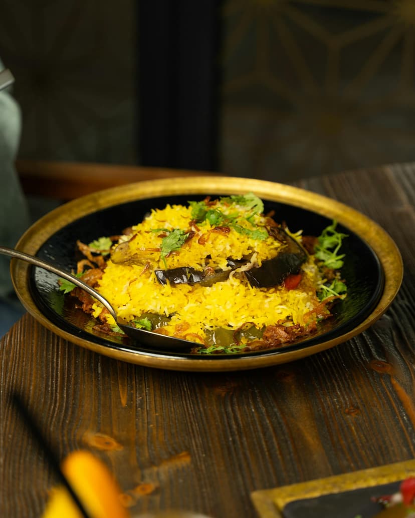 Aged Saffron Basmati Grains